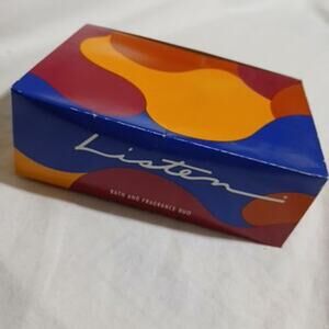 Listen duo bath collection scented body soap 6.7 oz & parfum .125 fl oz  NIB